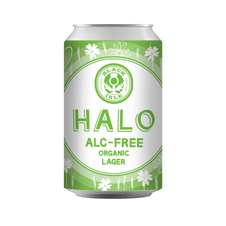 Black Isle, Halo, Alcohol Free Organic lager, 0.3%, 330ml