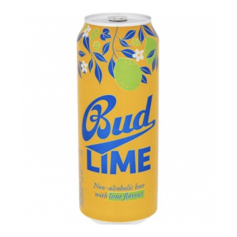 Budweiser/Budvar, Bud Lime, Alcohol Free Lager, 0.3%, 330ml