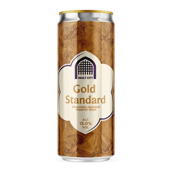 Vault City, Gold Standard, Chocolate Hazelnut Imperial Stout, 15%, 330ml Can