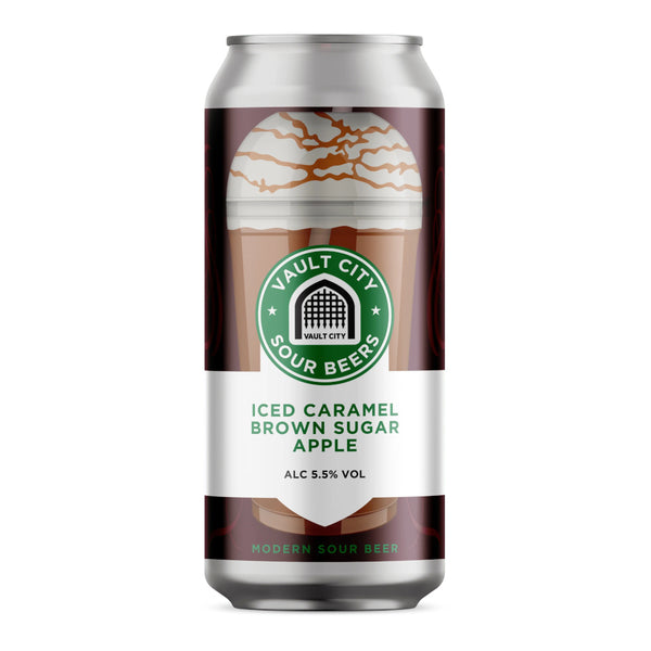 Can of Vault City Sour Beers with a brown label on a white background