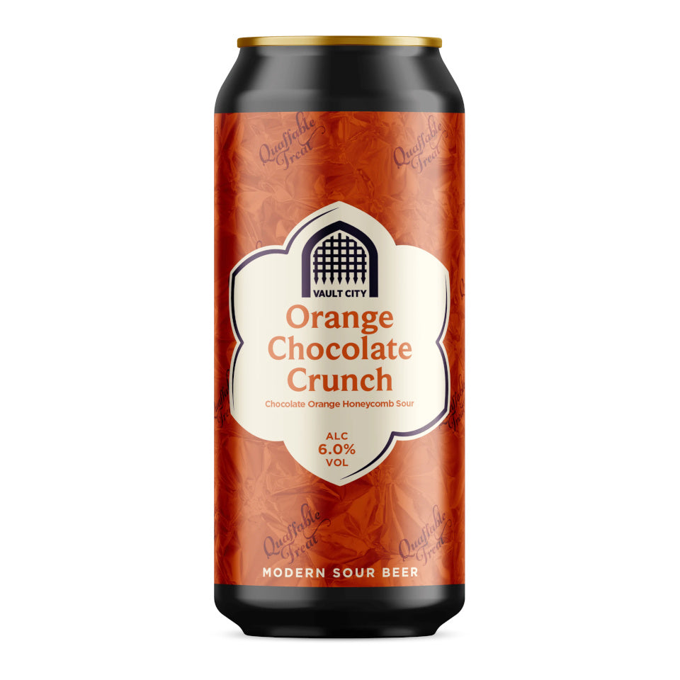 Vault City, Orange Chocolate Crunch, Chocolate Orange Honeycomb Sour, 6.0%, 440ml Can