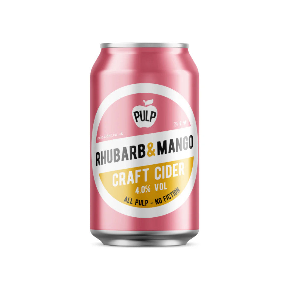 Pulp, Rhubarb & Mango Craft Cider, 4.0%, 330ml