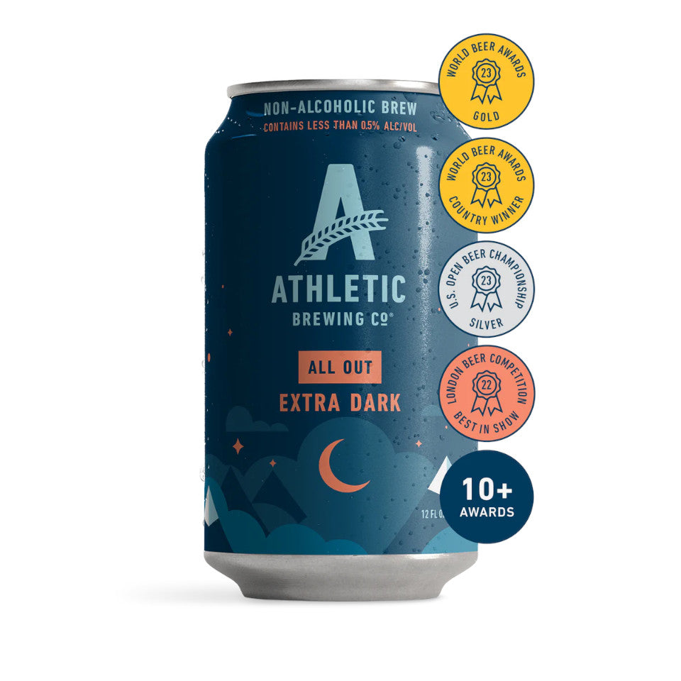 Athletic Brewing Co, All Out, Alcohol Free Dark Ale, 0.5%, 330ml