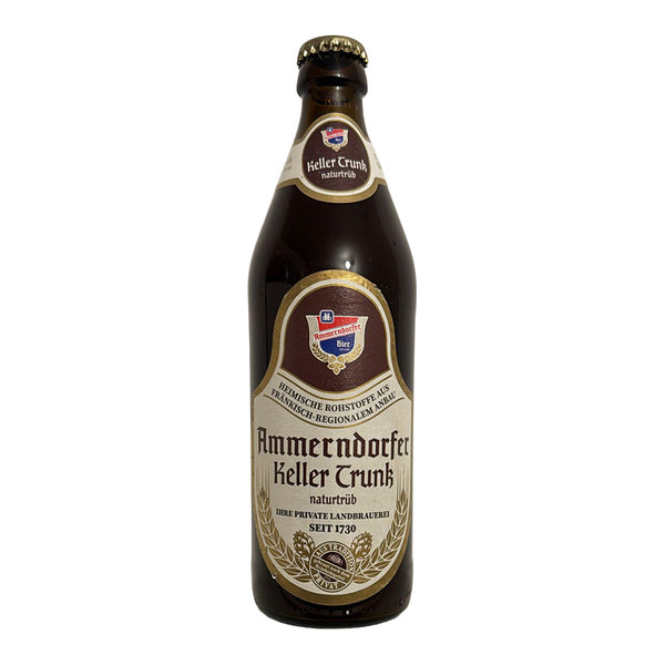 Ammerndorfer Keller Trunk beer bottle on a white background