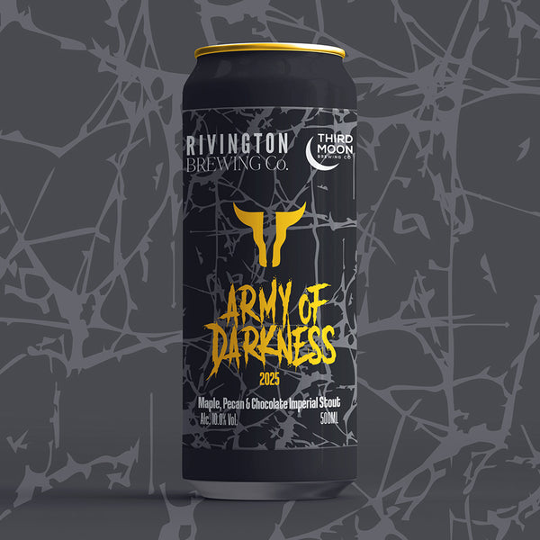 Rivington Brewing Co, Army Of Darkness 2025, Maple & Pecan Imperial Stout, 10%, 500ml Can