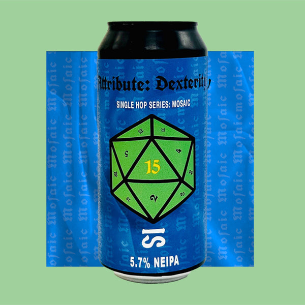 Disruption Is Brewing, Attribute: Dexterity, NEIPA, 5.7%, 440ml Disruption Is Brewing, Attribute: Dexterity, NEIPA, 5.7%, 440ml