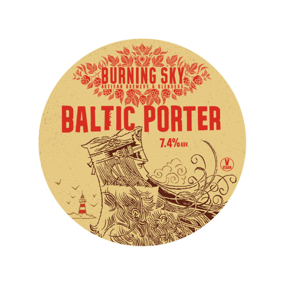 Burning Sky, Baltic Porter, Dark Lager, 7.4%, 440ml