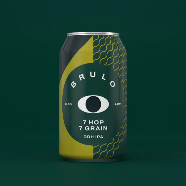 Brulo, 7 Hop 7 Grain DDH IPA, Alcohol Free IPA, 0.0%, 330ml Brulo, 7 Hop 7 Grain DDH IPA, Alcohol Free IPA, 0.0%, 330ml
