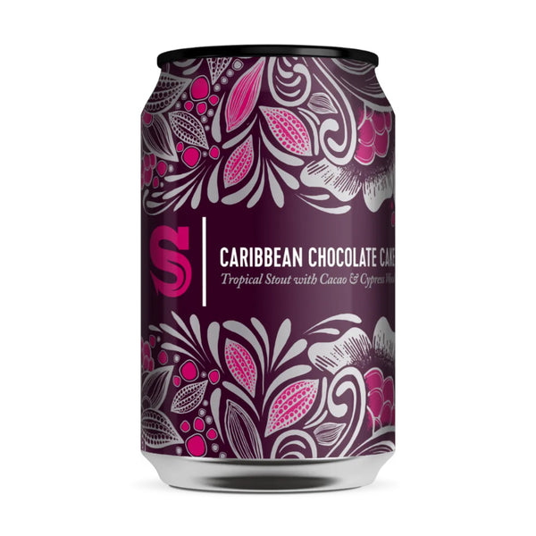 Siren Craft Brew, Caribbean Chocolate Cake, Tropical Stout with Cacao & Cypress Wood, 7.4%, 330ml