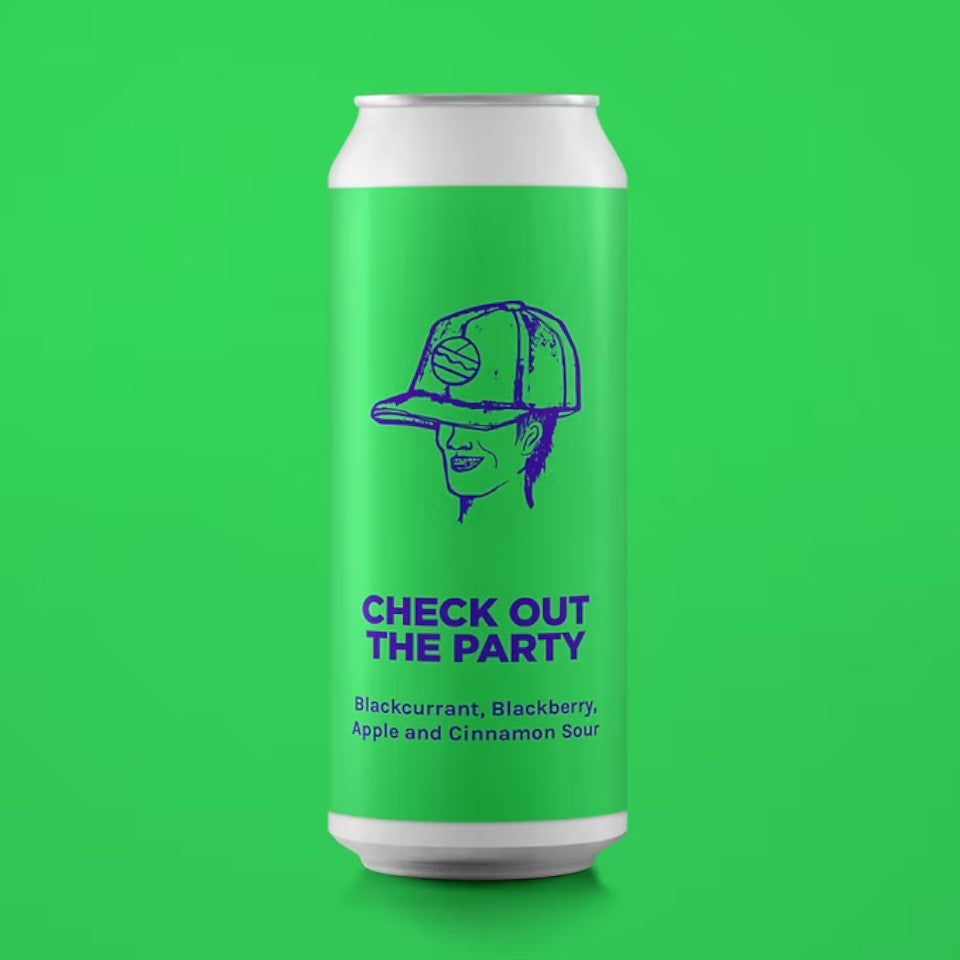 Pomona Island, Check Out The Party, Blackcurrant, Blackberry, Apple and Cinnamon Sour, 5.1%, 440ml