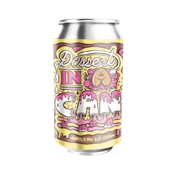 Can with 'Desert In' branding on a white background