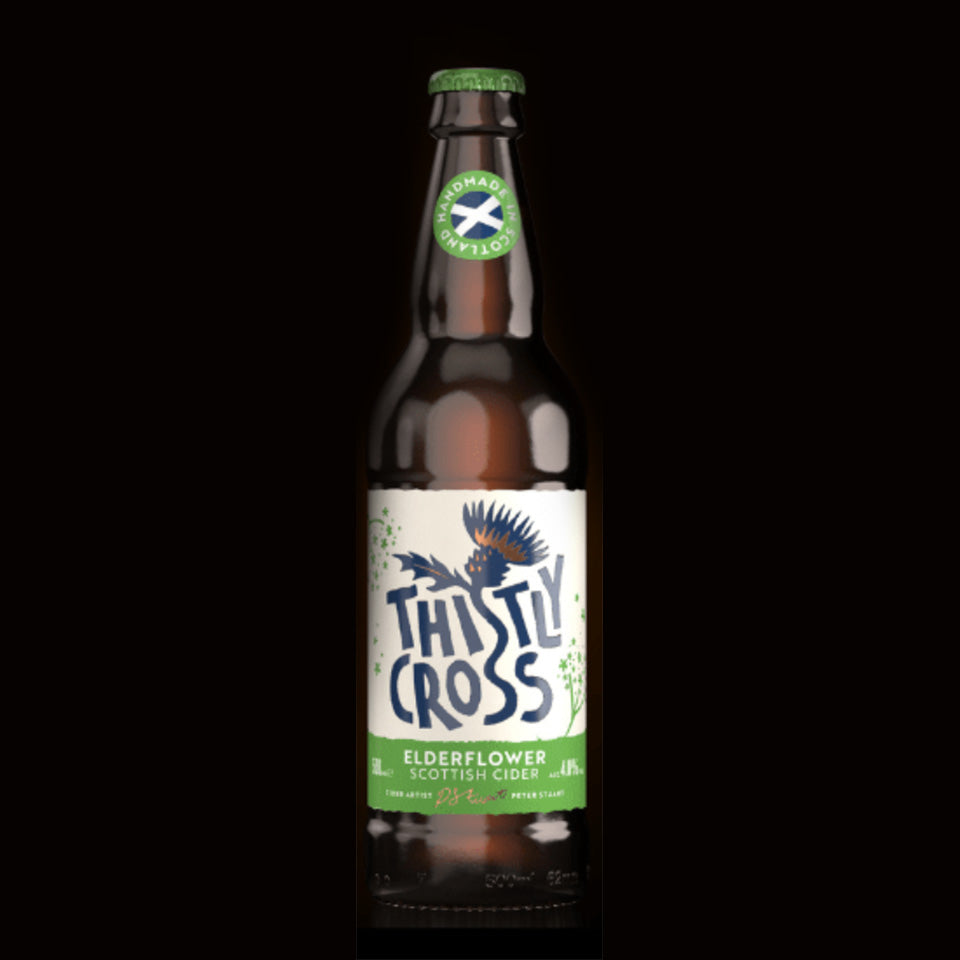 Thistly Cross, Elderflower Cider, 4.0%, 500ml