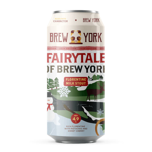 Brew York, Fairytale Of Brew York 2024, Florentine Milk Stout with pistachio & Sweet Cherry, 4.9%, 440ml Brew York, Fairytale Of Brew York 2024, Florentine Milk Stout with pistachio & Sweet Cherry, 4.9%, 440ml