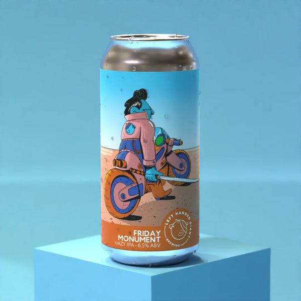 Left Handed Giant, Friday Monument, Hazy IPA with Simcoe, Citra & El Dorado, 6.5%, 440ml Left Handed Giant, Friday Monument, Hazy IPA with Simcoe, Citra & El Dorado, 6.5%, 440ml