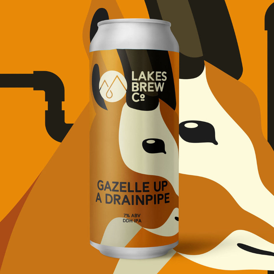 Lakes Brew Co, Gazelle Up A Drainpipe, DDH IPA, 7.0%, 440ml