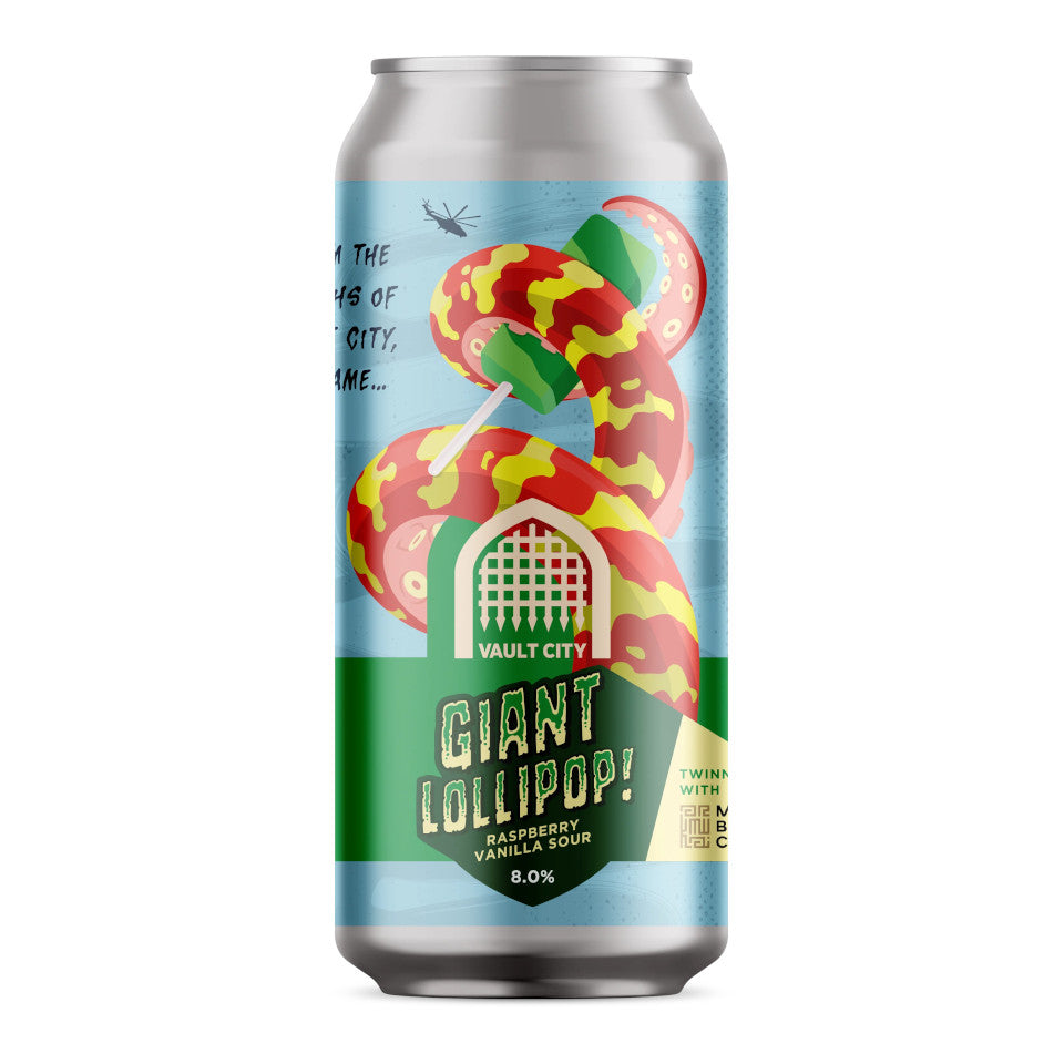 Vault City, Giant Lollipop, Raspberry Vanilla Sour, 8.0%, 440ml