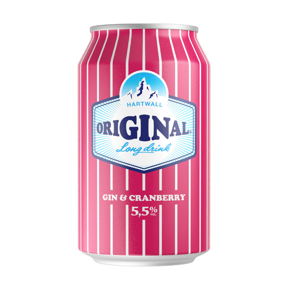 Hartwall, Original Long Drink, Gin & Cranberry, Pre-mixed Gin, 5.5%, 330ml