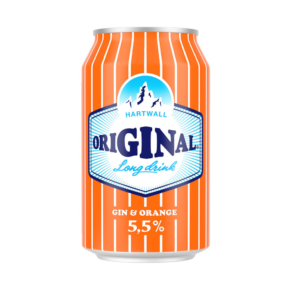 Hartwall, Original Long Drink, Gin & Orange, Pre-Mixed Gin, 5.5%, 330ml