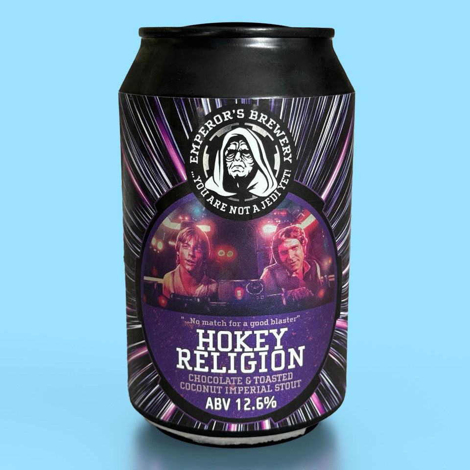 Emperor's Brewery, Hokey Religion, Chocolate & Toasted Coconut Imperial Stout, 12.6%, 330ml