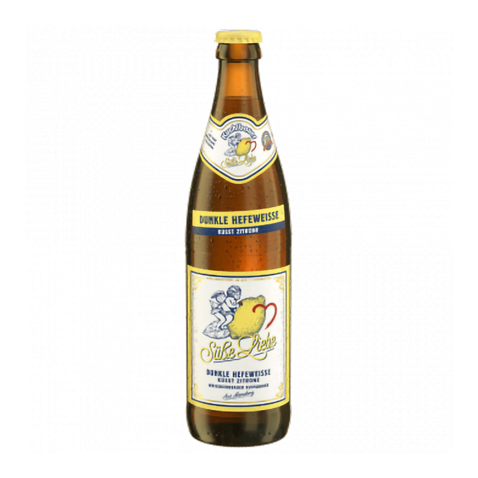 Kuchlbauer Sweet Love 500ml German Radler with dark wheat beer and citrus lemonade from German Beers collection on white background