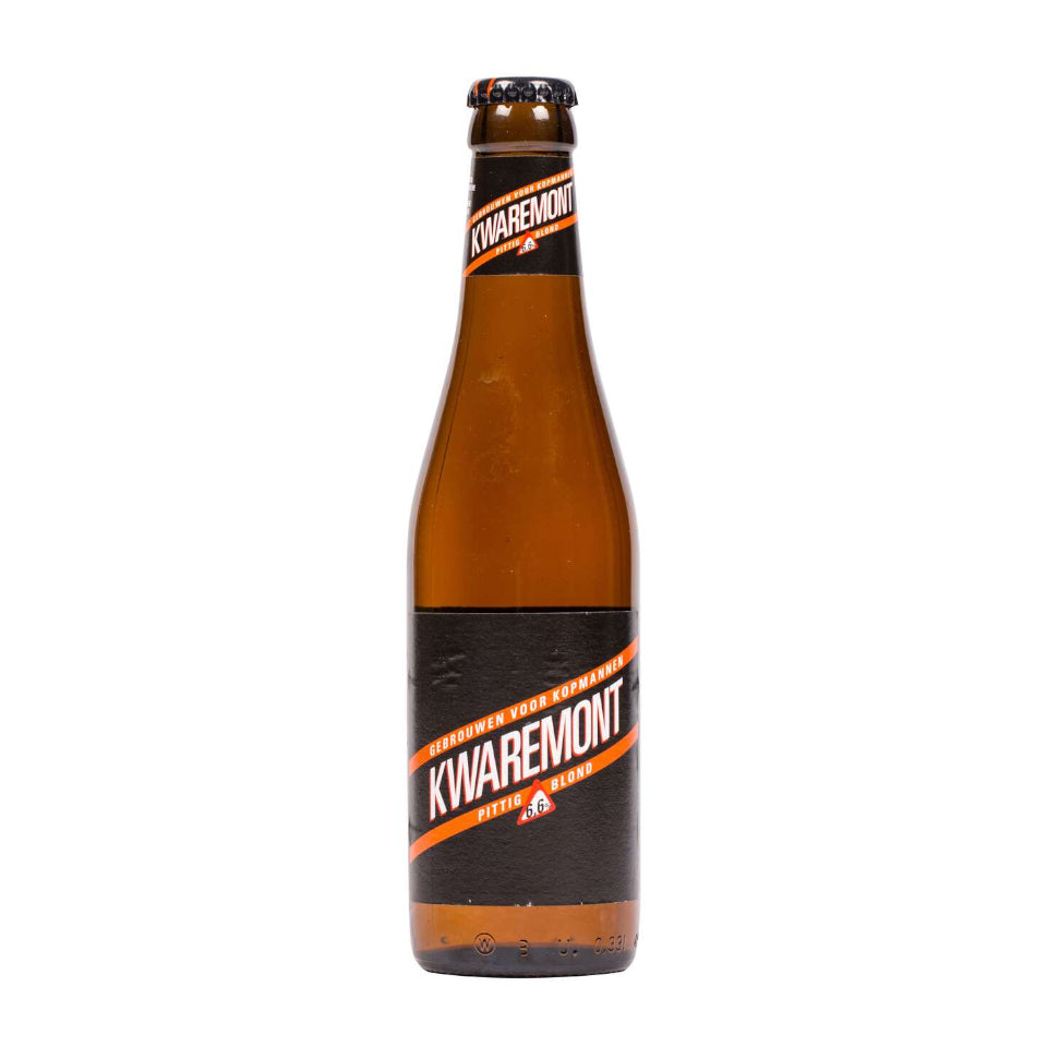 Brown bottle with Kwaremont label on a white background