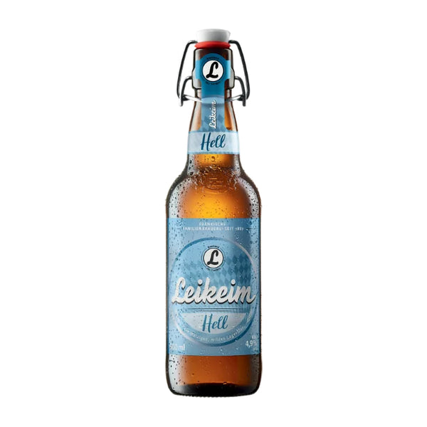 Leikeim Hell 500ml Helles lager bottle from German Beers and Lager Beers collection on white background