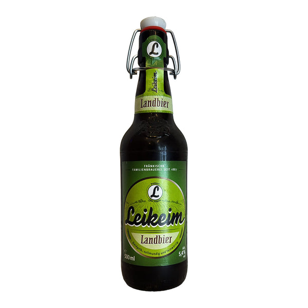 Leikeim Landbier 500ml naturally cloudy Franconian lager beer from German Beers and Lager Beers collection on white background
