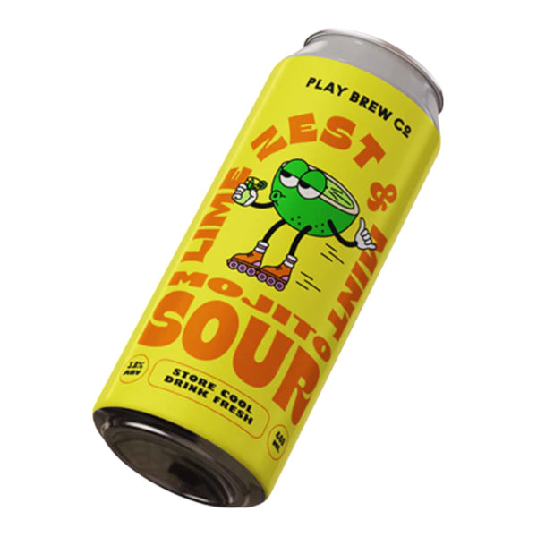 Play Brew Co, Lime & Mint Mojito, Lime, Mint & Sea Salt Sour, 3.8%, 440ml