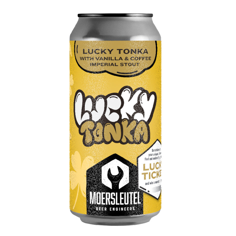 De Moersleutel, Lucky Tonka, Lucky Tonks with Vanilla & Coffee Imperial Stout, 12%, 440ml