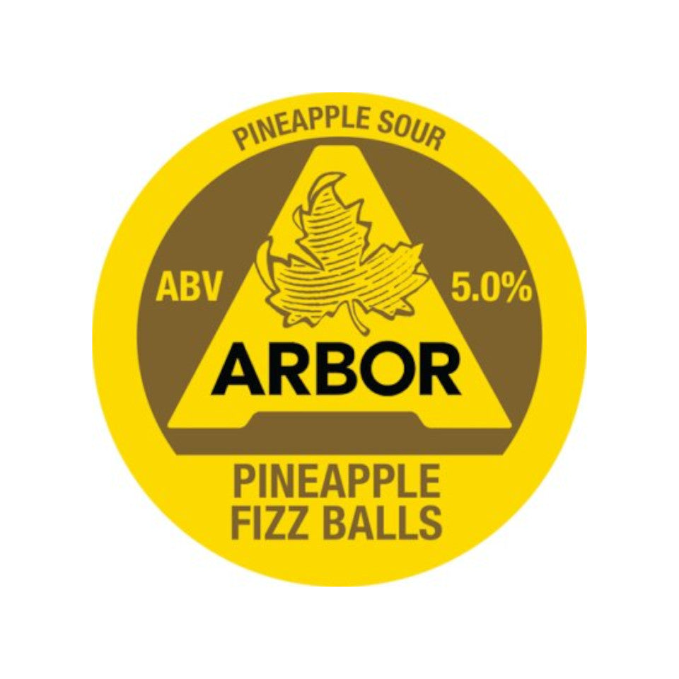 Arbor, Pineapple Fizz Balls, Pineapple Sour, 5.0%, 568ml