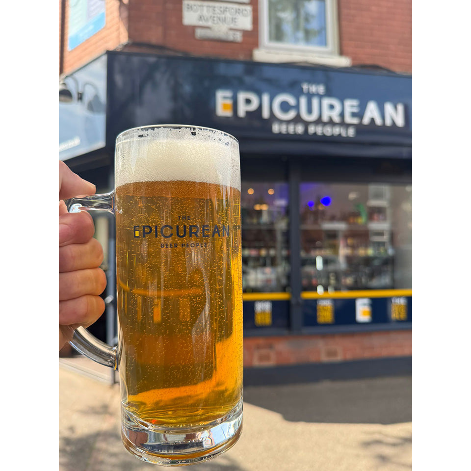 The Epicurean Beer People Branded Craft Beer Pint Glass, 58.6cl (1 UK Pint)