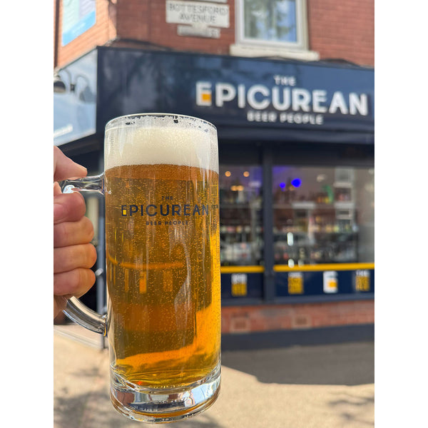 The Epicurean Beer People Branded Craft Beer Pint Glass, 58.6cl (1 UK Pint)