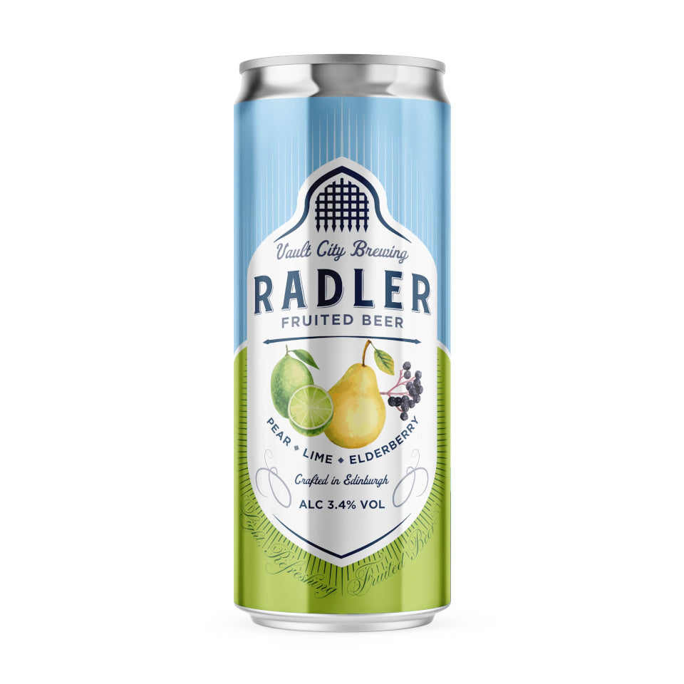 Vault City, Pear, Lime & Elderberry Radler, Fruited Beer, 3.4%, 330ml