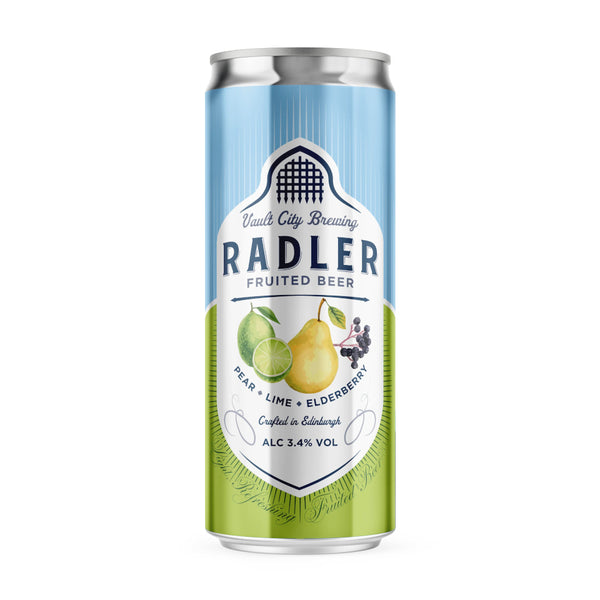 Vault City, Pear, Lime & Elderberry Radler, Fruited Beer, 3.4%, 330ml