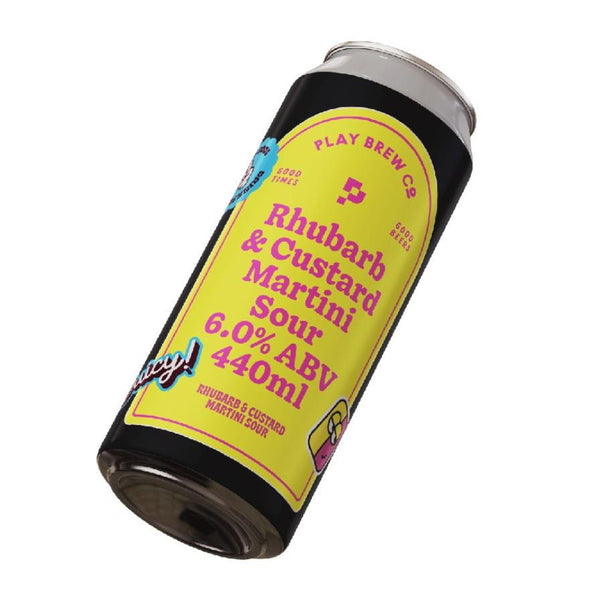 Play Brew Co, Rhubarb & Custard Martini Sour, 6.0%, 440ml Play Brew Co, Rhubarb & Custard Martini Sour, 6.0%, 440ml