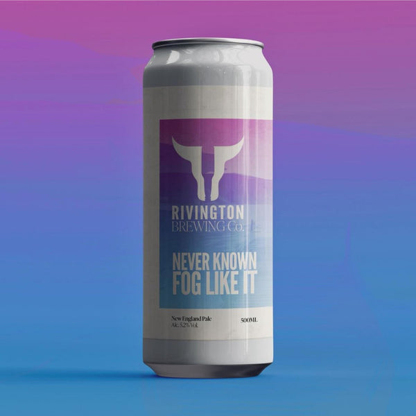Rivington Brewing Co, Never Known Fog Like It, New England Pale Ale, 5.2%, 500ml Rivington Brewing Co, Never Known Fog Like It, New England Pale Ale, 5.2%, 500ml