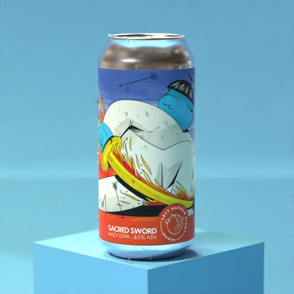 Left Handed Giant, Sacred Sword, Hazy DIPA with Citra, 8.0%, 440ml 