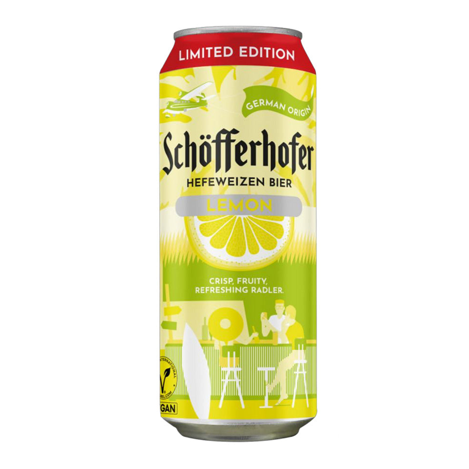 Schöfferhofer Lemon Wheat Beer 500ml bottle radler from German Beers and Radler Beers collection