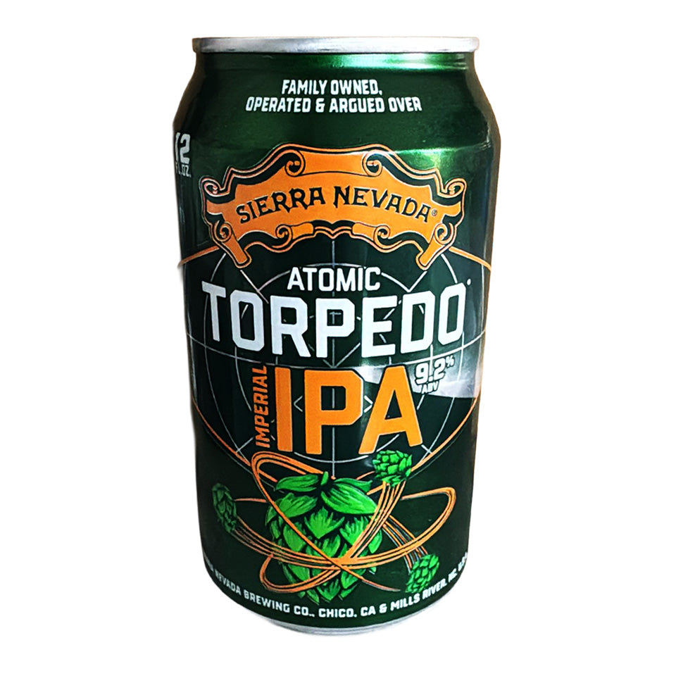 Sierra Nevada Atomic Torpedo Imperial IPA can on a white background
