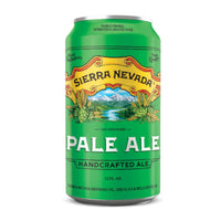 Green can of Sierra Nevada Pale Ale on a white background