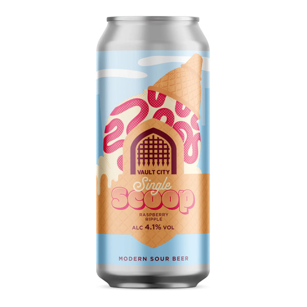 Can of Vault City Single Scoop on a white background