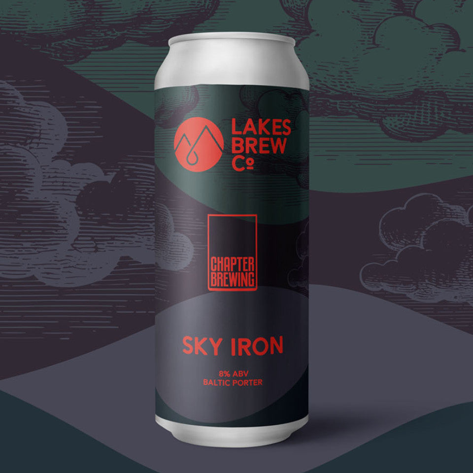 Lakes Brew Co, Sky Iron, Baltic Porter, Dark Lager, 8.0%, 440ml