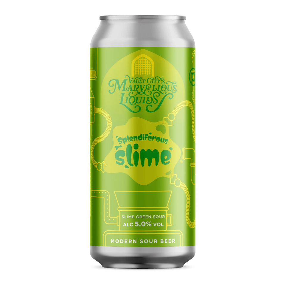 Vault City Beer Can on a white background