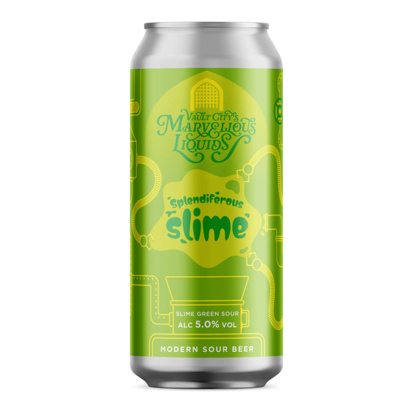 Vault City Beer Can on a white background