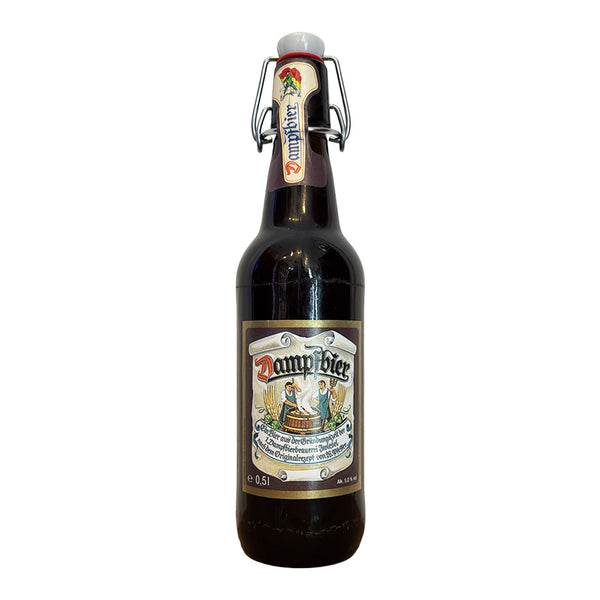 Dampfbier Steam Bier 500ml bottle traditional German Beers and Lager Beers collection on white background