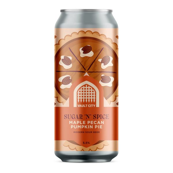 Vault City, Sugar N Spice, Maple Pecan Pumpkin Pie Sour, 5.5%, 440ml Vault City, Sugar N Spice, Maple Pecan Pumpkin Pie Sour, 5.5%, 440ml