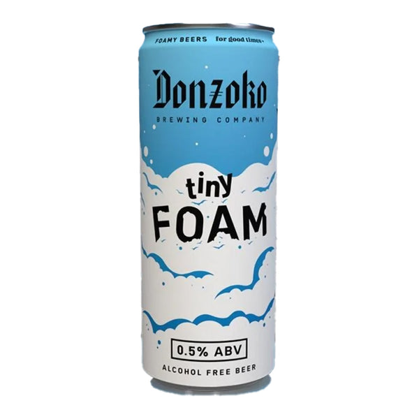 Donzoko, Tiny Foam, Alcohol Free Lager, 0.5%, 330ml Donzoko, Tiny Foam, Alcohol Free Lager, 0.5%, 330ml