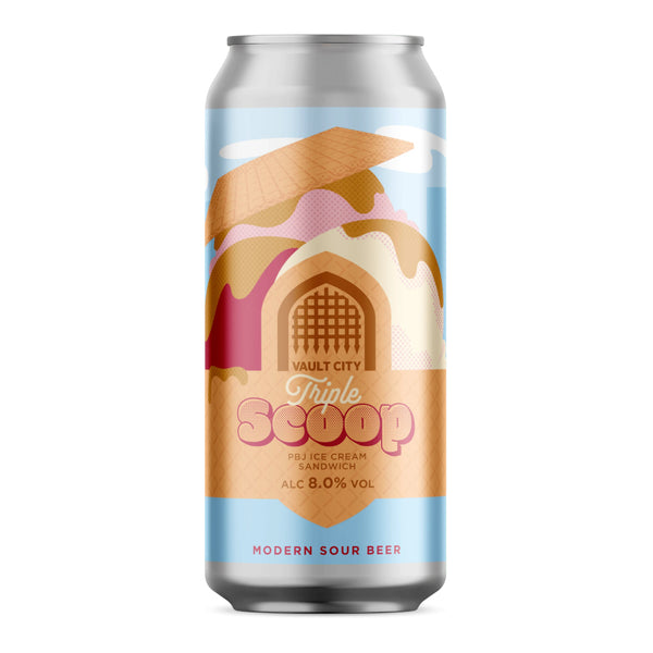Can of Vault City Triple Scoop on a white background