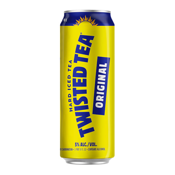 Can of Twisted Tea on a white background