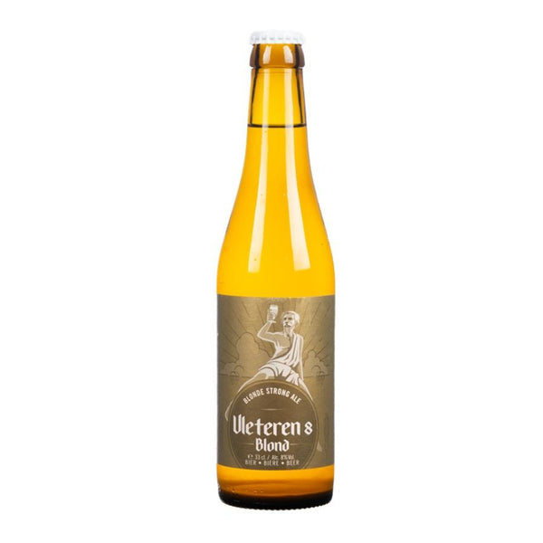 Ulteren's Blond beer bottle on a white background